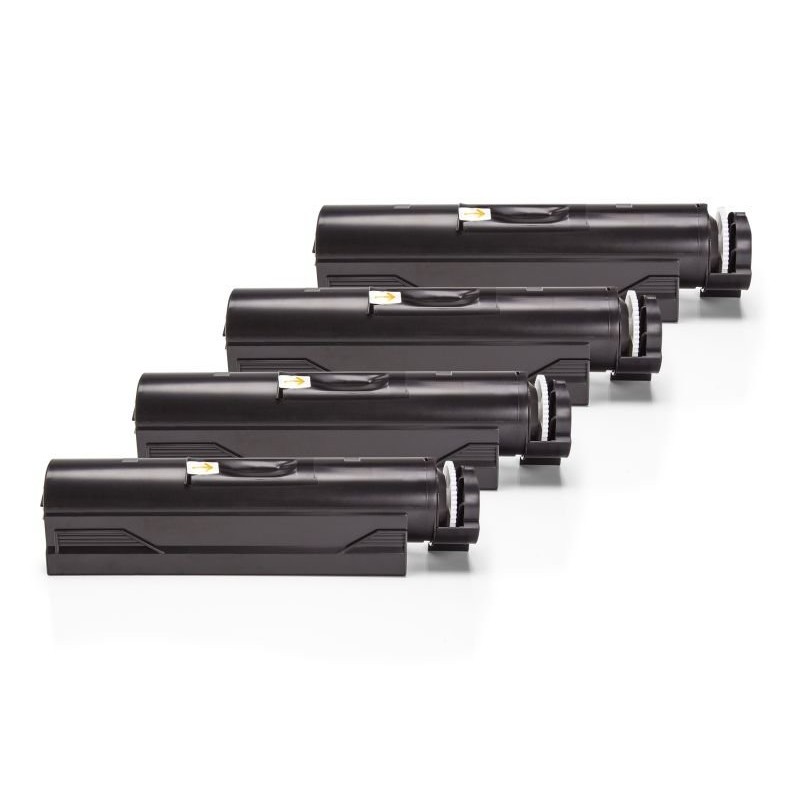 Compatible OKI 44574702 Toner Noir Pack Économique (4 pcs)