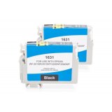 Compatible Epson C13T16314010 / C13T16314012 / T1631 Cartouche d’encre Double Pack Noir