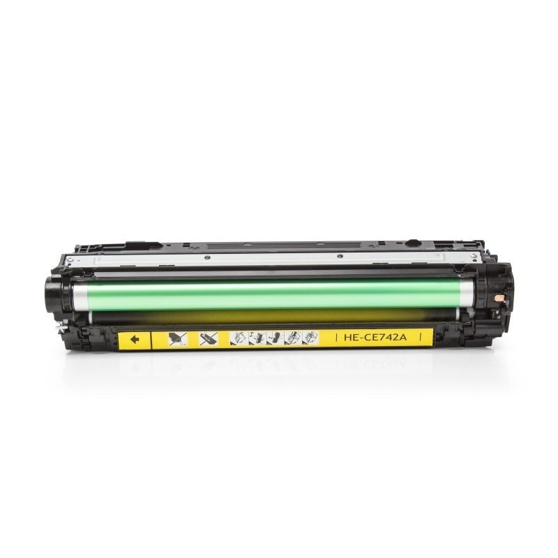 Compatible HP CE742A Toner Jaune