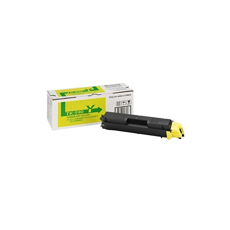 Kyocera Original TK-590Y Toner Jaune (1T02KVANL0)