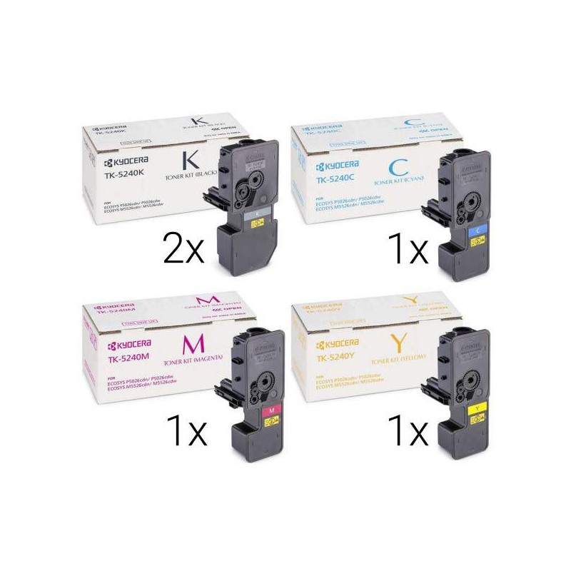  Kyocera Toner TK-5240 BK/C/M/Y Pack Économique