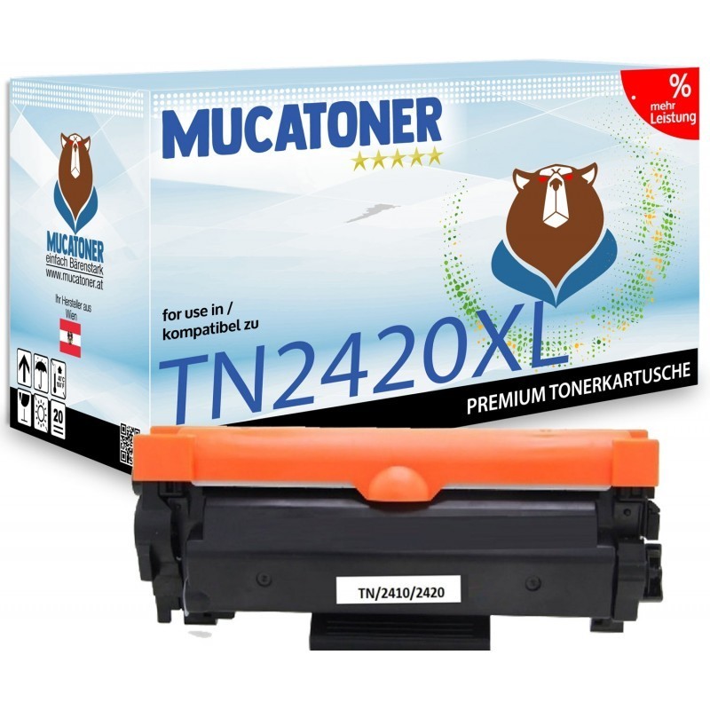 Compatible Brother TN-2420 Toner Noir Pack Économique (2 pcs)