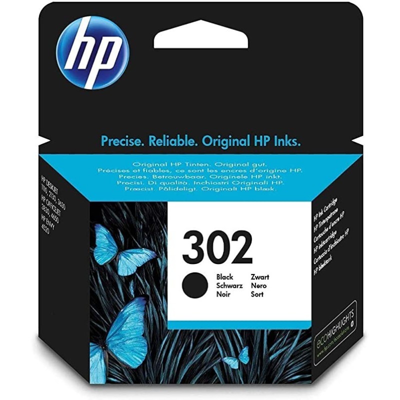 Original HP F6U66AE / 302 Cartouche d’encre Noir