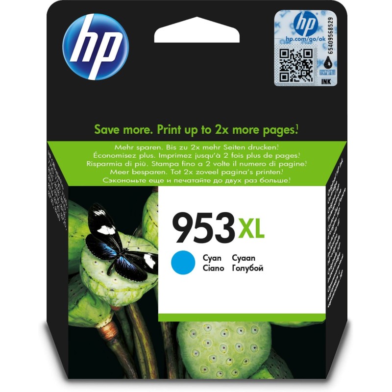 Original HP F6U16AE / 953 XL Cartouche d’encre cyan