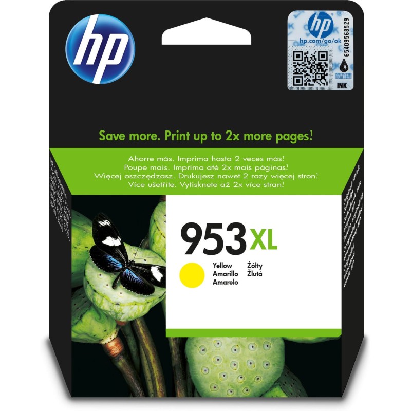 Original HP F6U18AE / 953 XL Cartouche d’encre Jaune