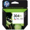 HP Original N9K07AE / 304XL Cartouche d’encre Cyan/Magenta/Jaune