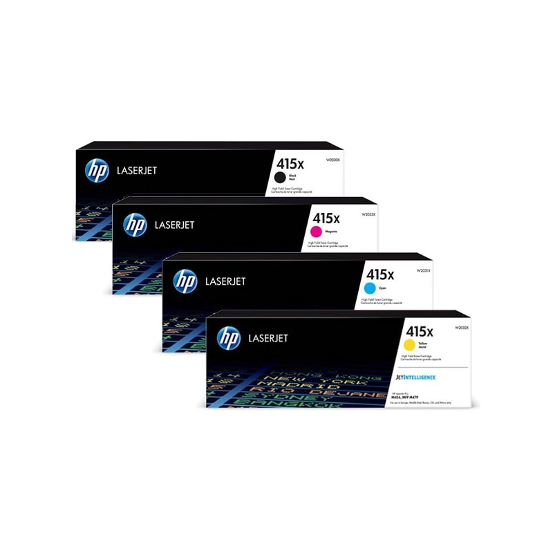 HP Original 415X Toner - Pack Economique (W2031X, W2033X, W2032X, W2030X)