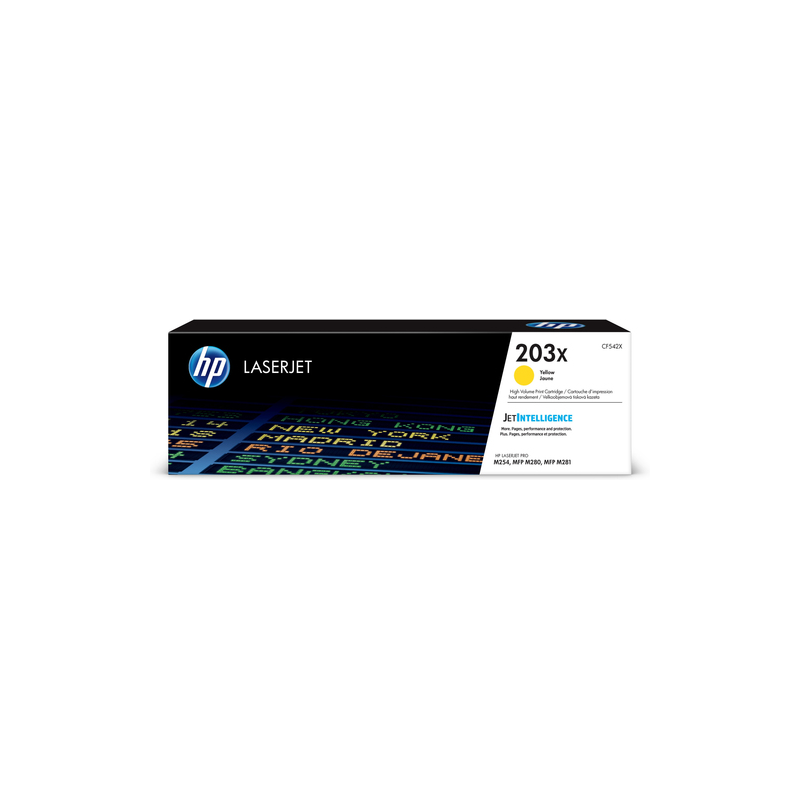HP Original Toner CF542X (203X) Jaune