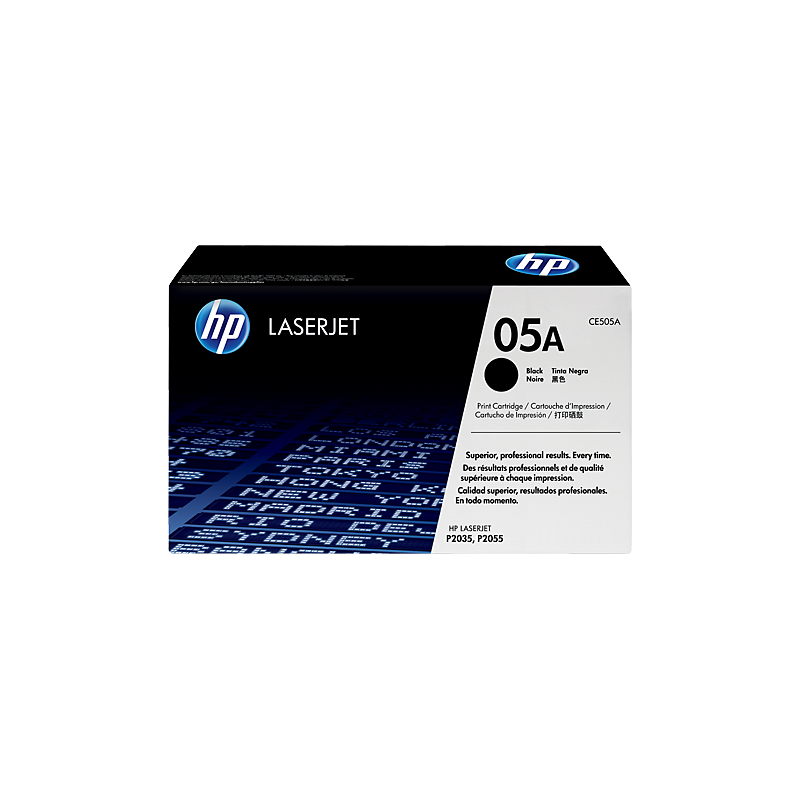 HP Original CE505A / 05A Toner Noir