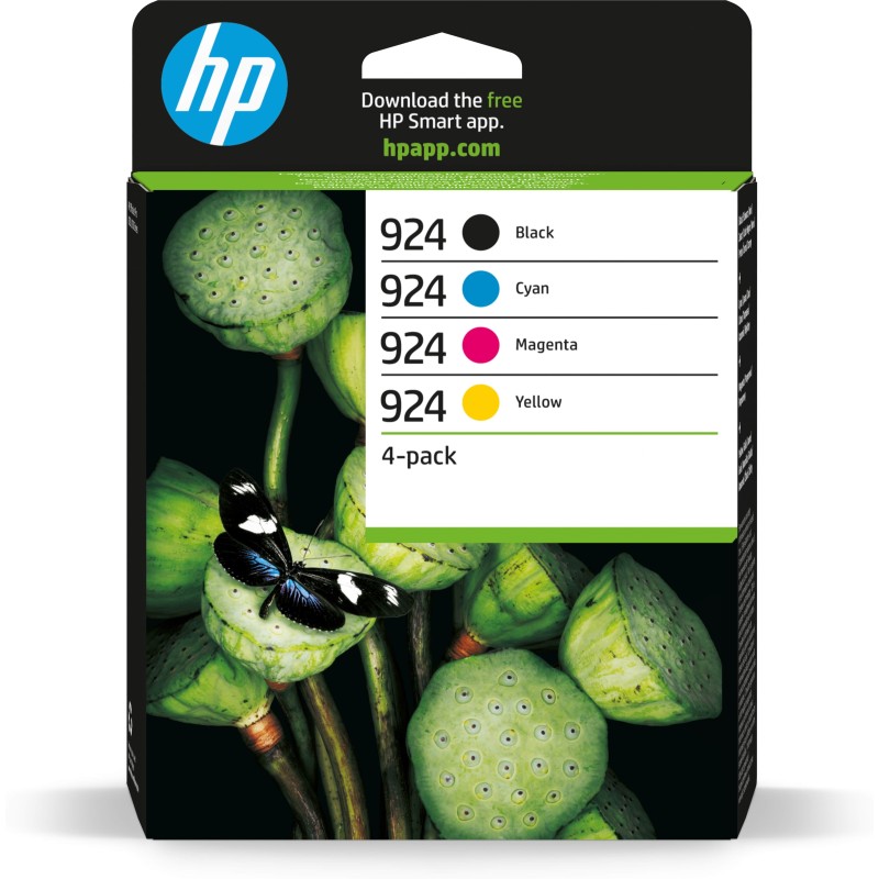 HP 924 Multipack Noir / Cyan / Magenta / Jaune (6C3Z1NE)