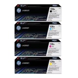 HP Original CE320A-CE323A 128A Toner Pack Économique