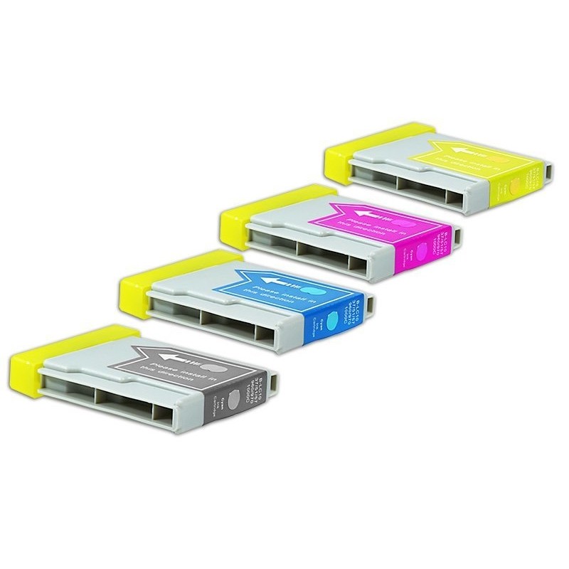 Compatible Brother LC-1000 Cartouche d’encre Pack Économique (je 1 x BK,C,M,Y) 4 pcs