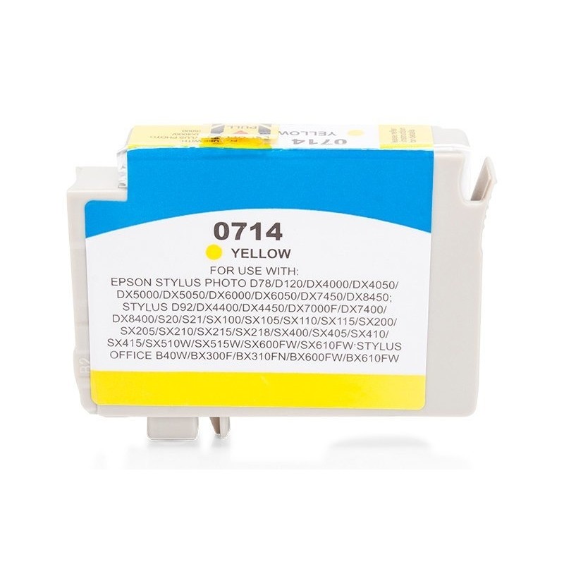 Compatible Epson C13T07144010 / C13T07144012 / T0714 Cartouche d’encre Jaune