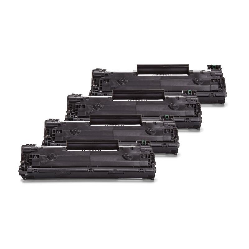 Compatible HP CE285A Toner Noir Pack Économique (4 pcs)