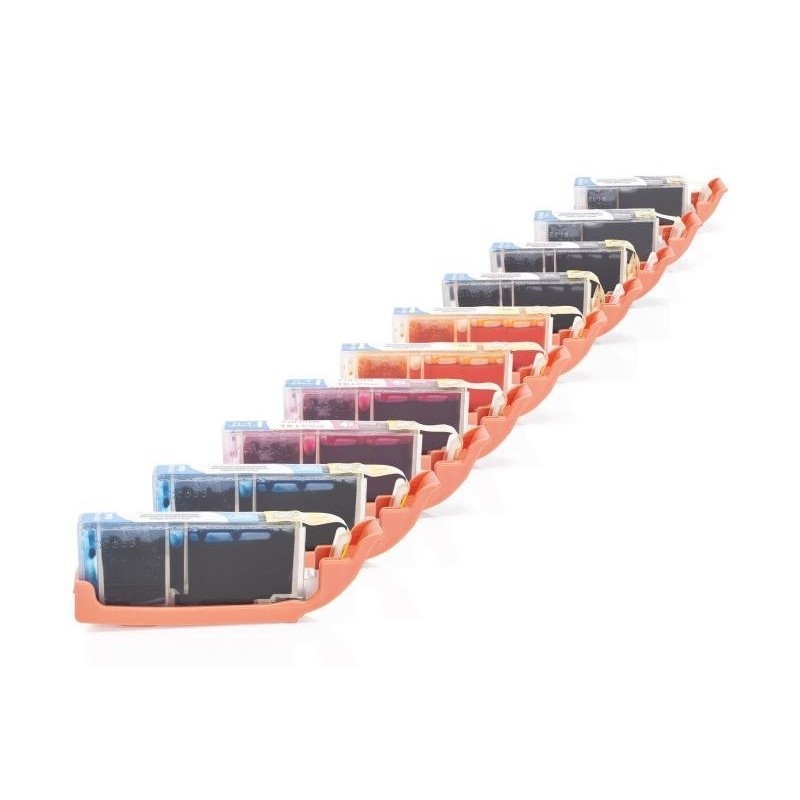 Compatible Canon CLI-551 XL /PGI-550 XL Multipack (PBK,BK,C,M,Y) 10 pcs