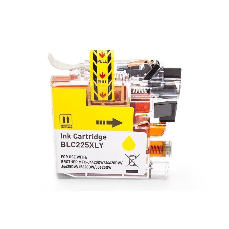 Compatible Brother LC-225 Cartouche d’encre XL Jaune