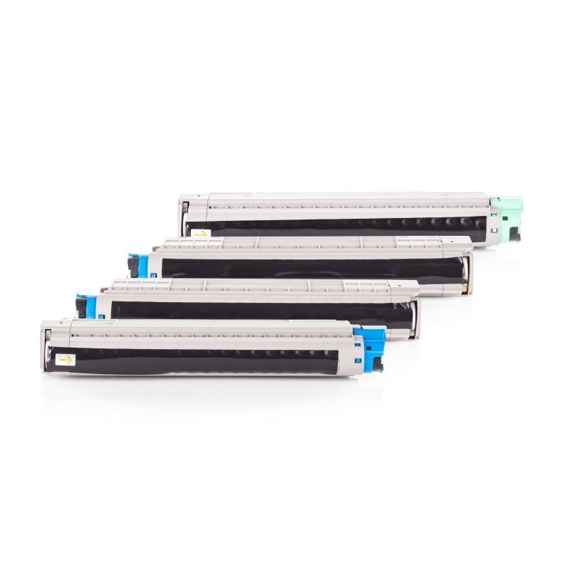 Compatible OKI 44643004-44643001 Toner Pack Économique (BK,C,M,Y) 4 pcs